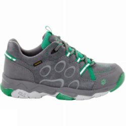 Jack Wolfskin Kids MTN Attack 2 CL Texapore Low Shoe Tarmac Grey/Leaf Green
